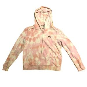 Victoria’s Secret PINK Tie Dye Full Zip Hoodie L